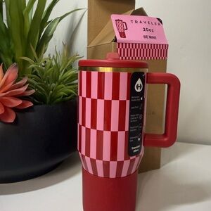 HydroJug Be Mine 20 oz traveler- Red and Pink Traveler Mug- limited edition